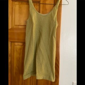 Bar III Lime Sparkling Stretch Tank Size Med